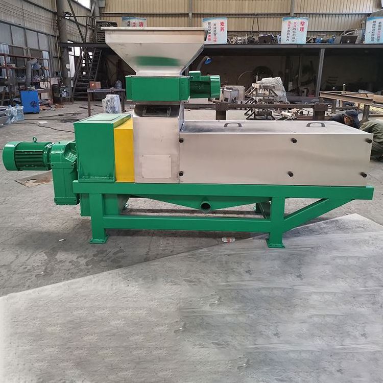 Organic waste dewatering screw press/hemp fiber extraction machine/fruit and vegetable processing dewatering machine