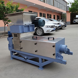 Organic waste dewatering screw press/hemp fiber extraction machine/fruit and vegetable processing dewatering machine