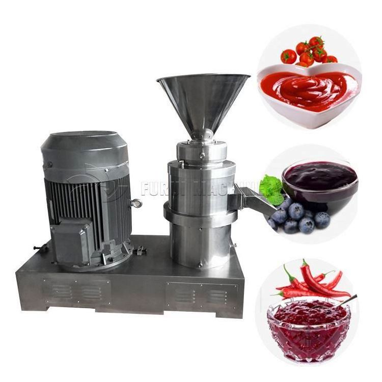 Commercial garlic ginger paste making machine/red pepper chili tomato sauce processing machine/nuts butter colloid mill