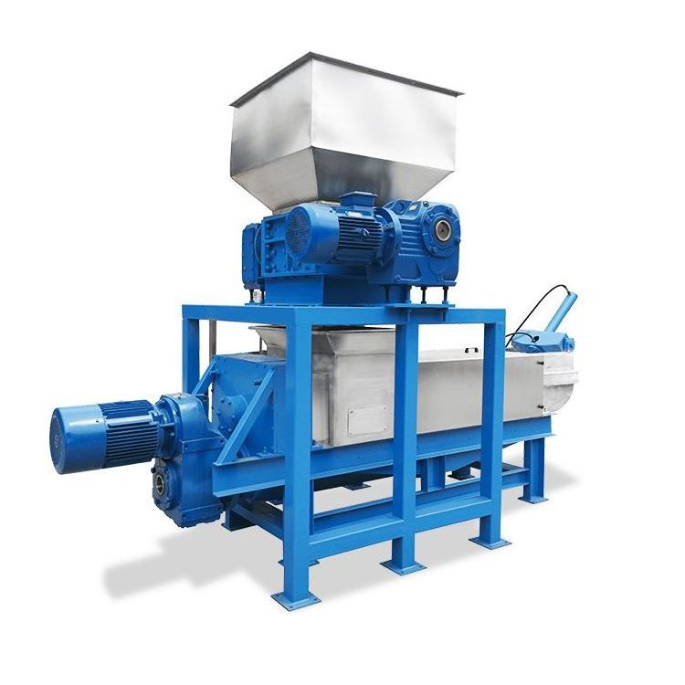 Good comments food waste squeezer machine/Fruit Waste Dewatering Machine/alfalfa grass shredding dewatering machine