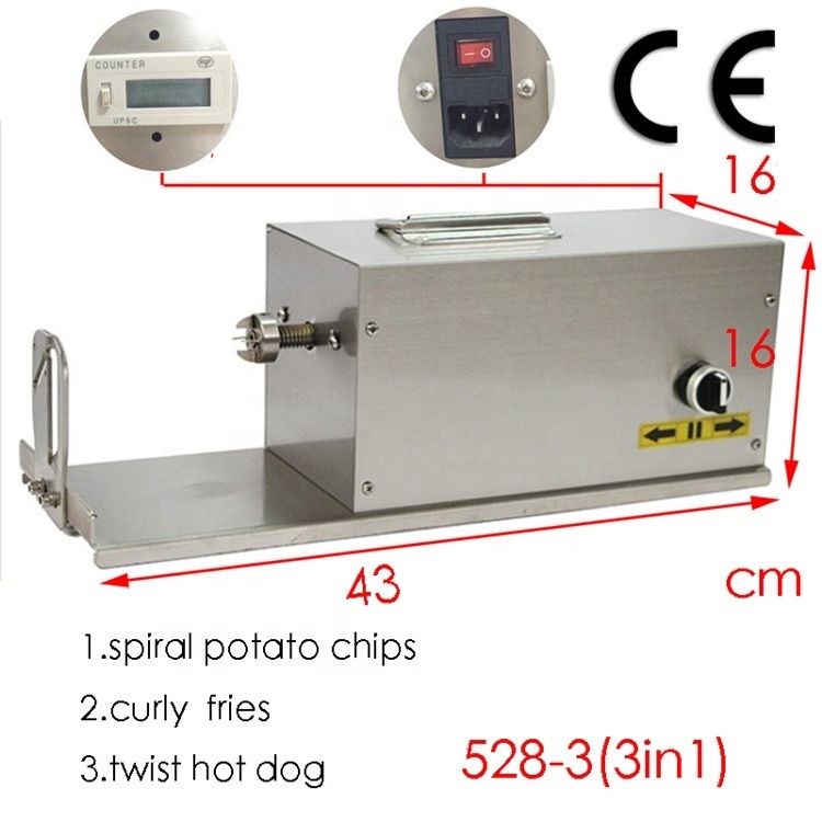 electric and manual sweet potato slicer/Twist Potato Machine/Spiral Potato Cutter