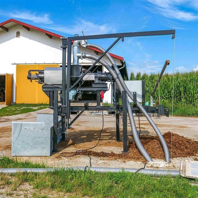 Quality farm waste manure dewatering machine/hog farm manure dewatering separator equipment/dewatering machine chicken manure