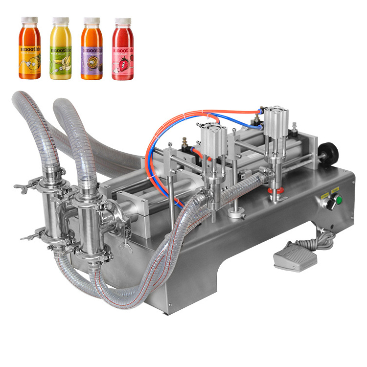 Juice Filling System Paste Bottle Machinery Drink Water Piston Beverage Honey Shampoo Cosmetic Plastic Paint Bottle Fill Machine