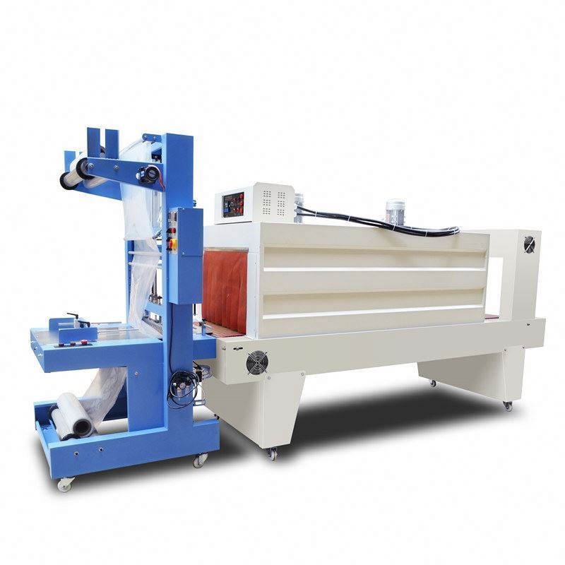 Bs-6050l shrink film machine for heavy products full automatic small wrapping books plates bottle carton etc