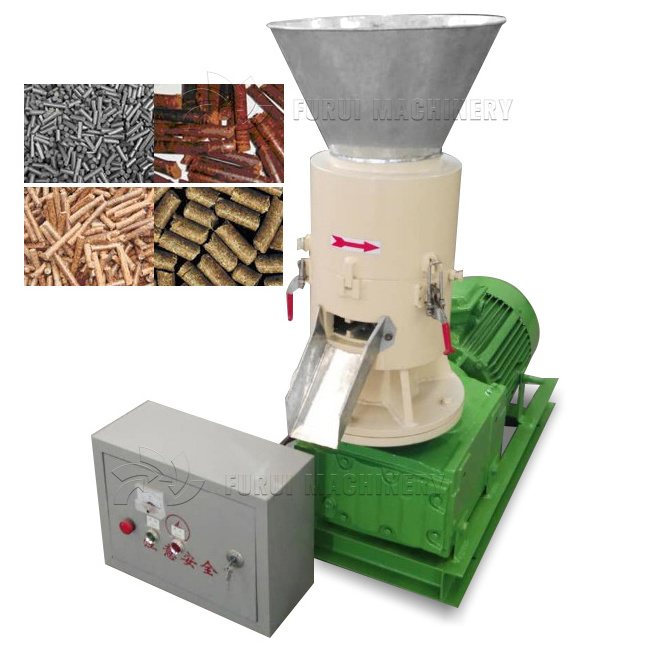 Home use straw wood pellet making machine/straw hay pellet press granulator/vertical ring die wood pelletizer