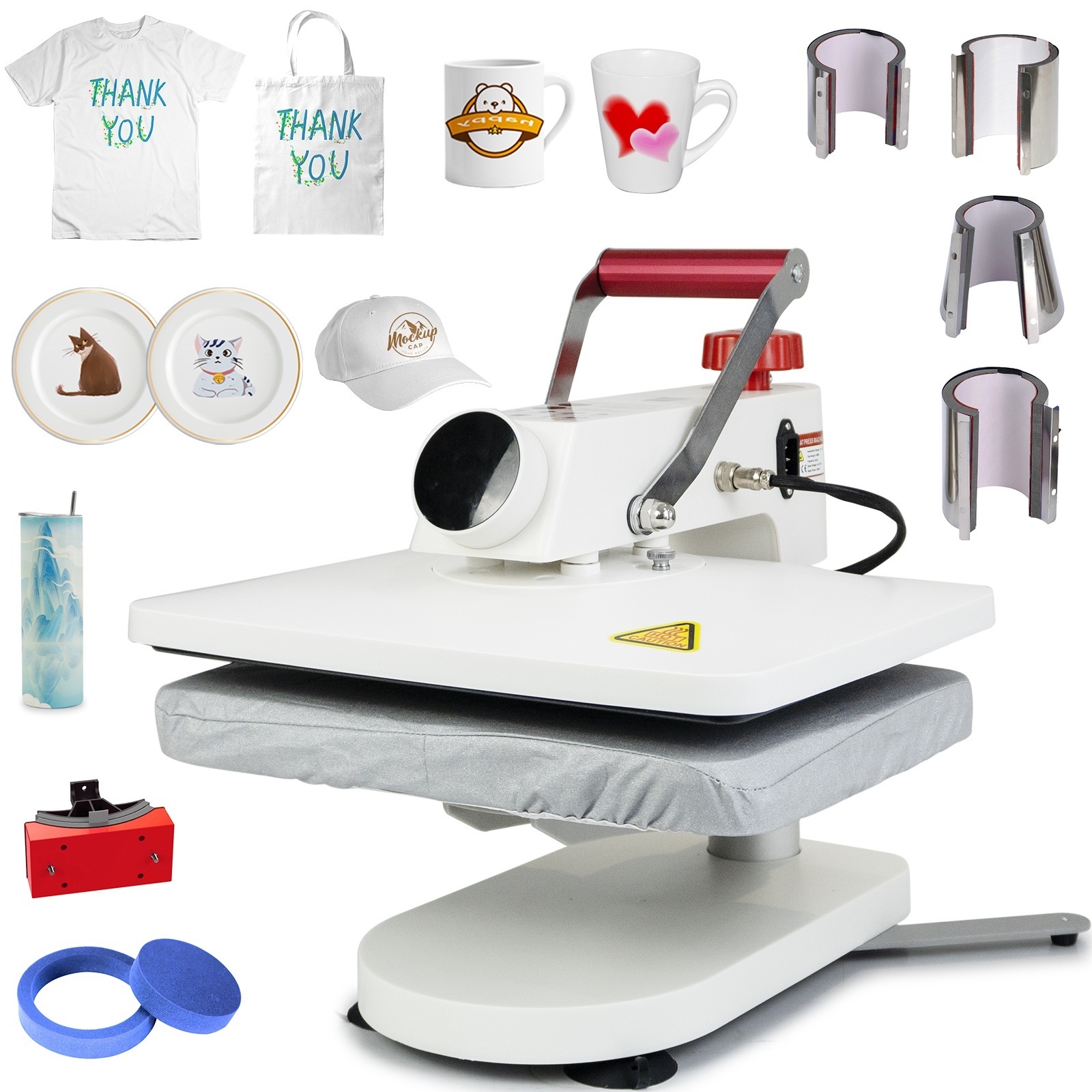 Freesub New Arrivals 360 Swing 8 in 1 tshirt Heat Press Machines