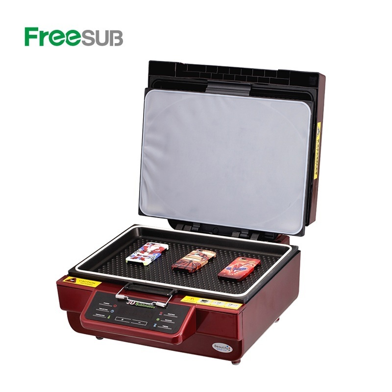 Freesub all in one 3D sublimation vacuum heat press machine cell phone mobile case covers printing machine ST3042