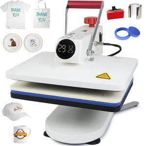 Freesub New Arrivals 360 Swing T-shirt Printing Machine 8 in 1 tshirt Heat Press Machines for t shirt cap mug plate