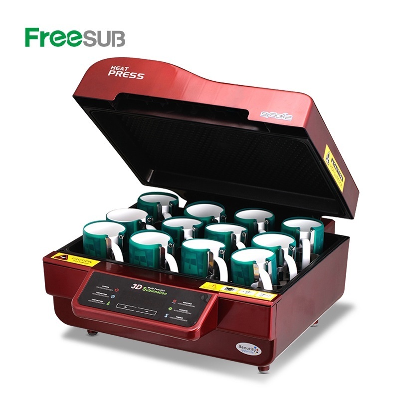 Freesub all in one 3D sublimation vacuum heat press machine cell phone mobile case covers printing machine ST3042