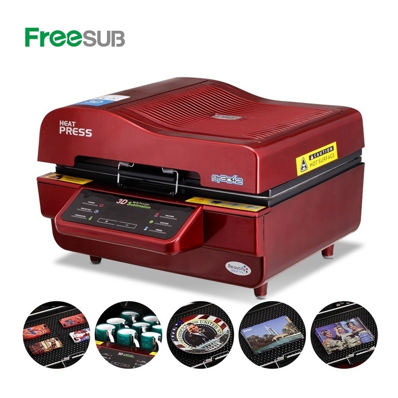 Freesub all in one 3D sublimation vacuum heat press machine cell phone mobile case covers printing machine ST3042