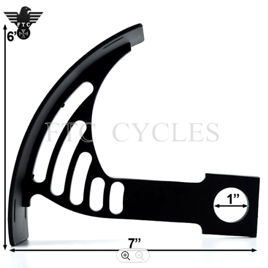 Motorcycle Black Axle Swing Arm Mount License Plate Bracket For Chopper, Bobber