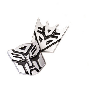 3D Plastic Transformers ABS Car Black Emblem