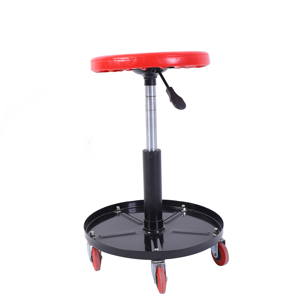 Factory Direct Sales Adjustable Rolling Pneumatic Mechanic Car Creeper Seat For Auto Car Repair Round Stool