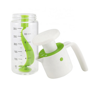 New IF  design Plastic Top Press-Mixer Hand salad dressing shaker  mixer bottle