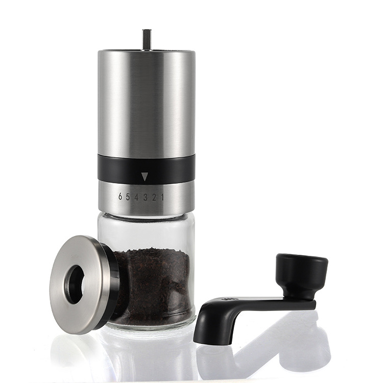 Mini Coffee Grinders Espresso Cafe Ceramic Burr Stainless Steel Manual Commercial Portable Hand Crank Coffee Grinder