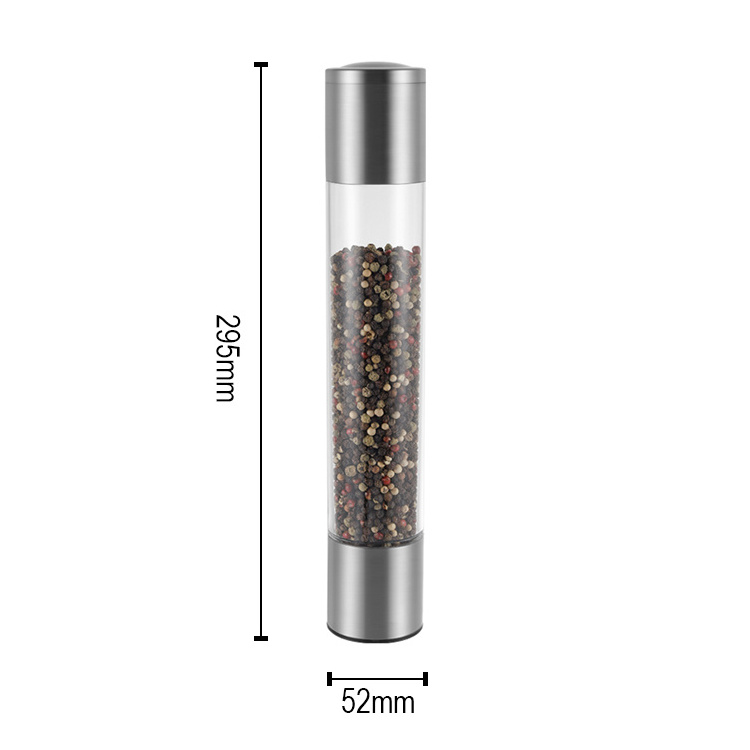 Large Volume Ceramic Borosilicate Glass Bottle Large capacity Manual pepper grinder Spice Mill Salt and Pepper Grinder