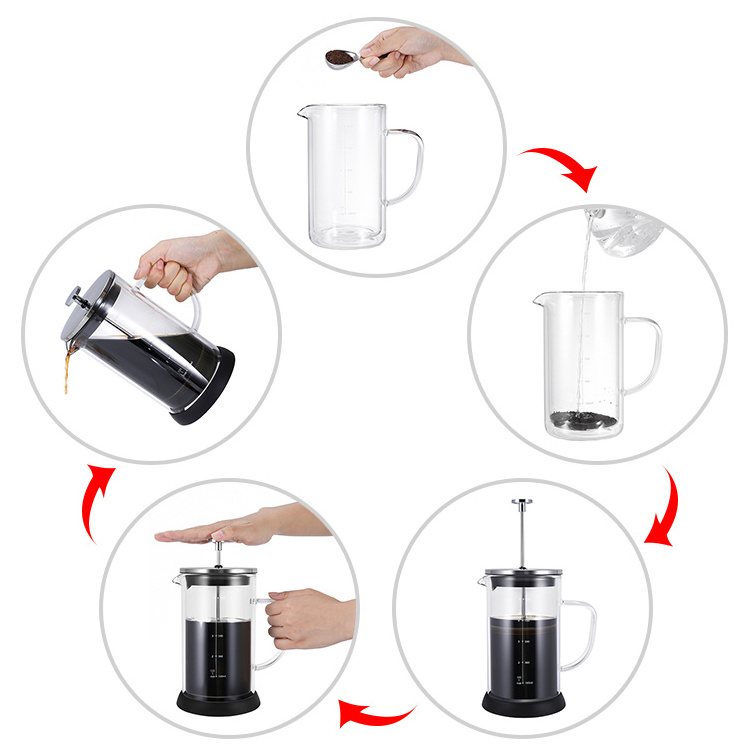 Expresso Coffee&tea Tools Stainless Steel Percolator coffee maker French Press