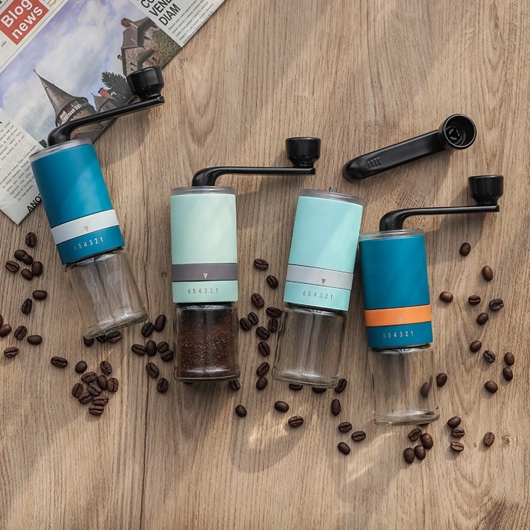 Mini Small Commercial Coffee Beans Grinders Espresso Ceramic Conical Burr Stainless Steel Hand Kaffee Manual Coffee Grinder