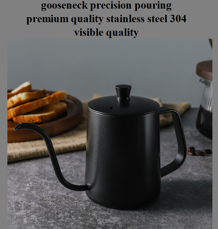 Coffee & Tea Kettle Barista Coffee Pot Stainless Steel Pour Over Brewing Gooseneck Coffee Kettle