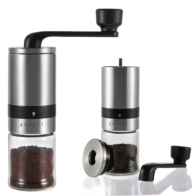 Mini Coffee Grinders Espresso Cafe Ceramic Burr Stainless Steel Manual Commercial Portable Hand Crank Coffee Grinder