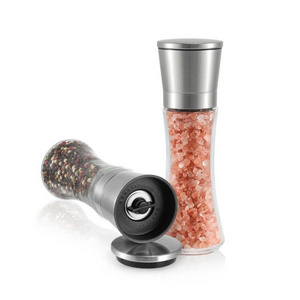 Hot selling Salt and Pepper Grinder Set, Adjustable Coarseness Ceramic spice Pepper Mills Salt Grinder with Kitchen utensils