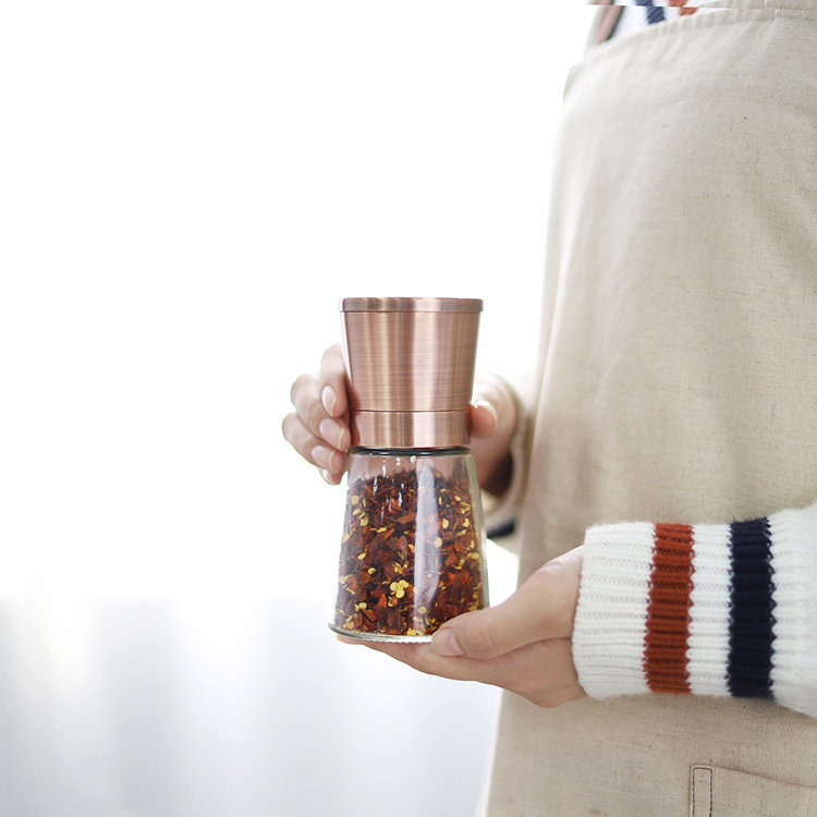 Kitchen Gadgets Manual Salt and Pepper Mills Grinder Ceramic Conical Burr Dry Spice and Herb Mills Commercial Spics Grinders