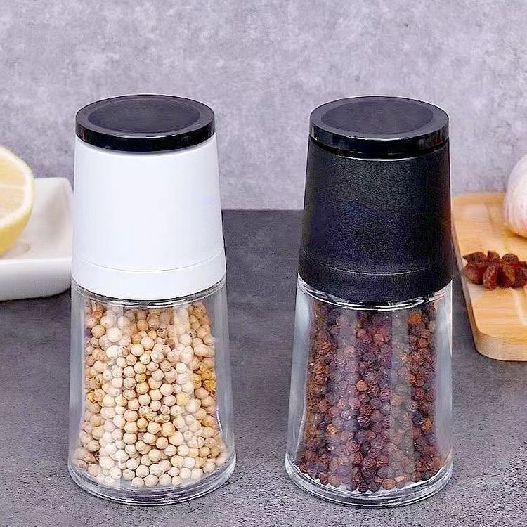 Chinagama wholesale Kitchen Tools Hand Manual 120ml Seasoning Herb Mill 4oz Salt Pepper Mills Bottle Spice salt Grinder