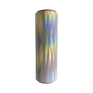 seamless rainbow pillar kp-32 BOPP holographic transparent wet and thermal lamination film for printed paper laminating