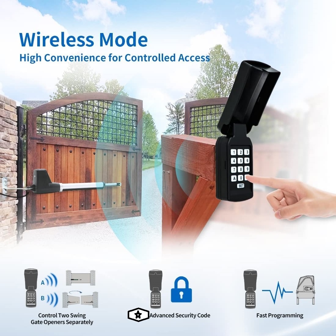 Standalone Access Controller System IP67 Waterproof Keypad Door Entry Electronic Wireless Wired Access Control Keypad