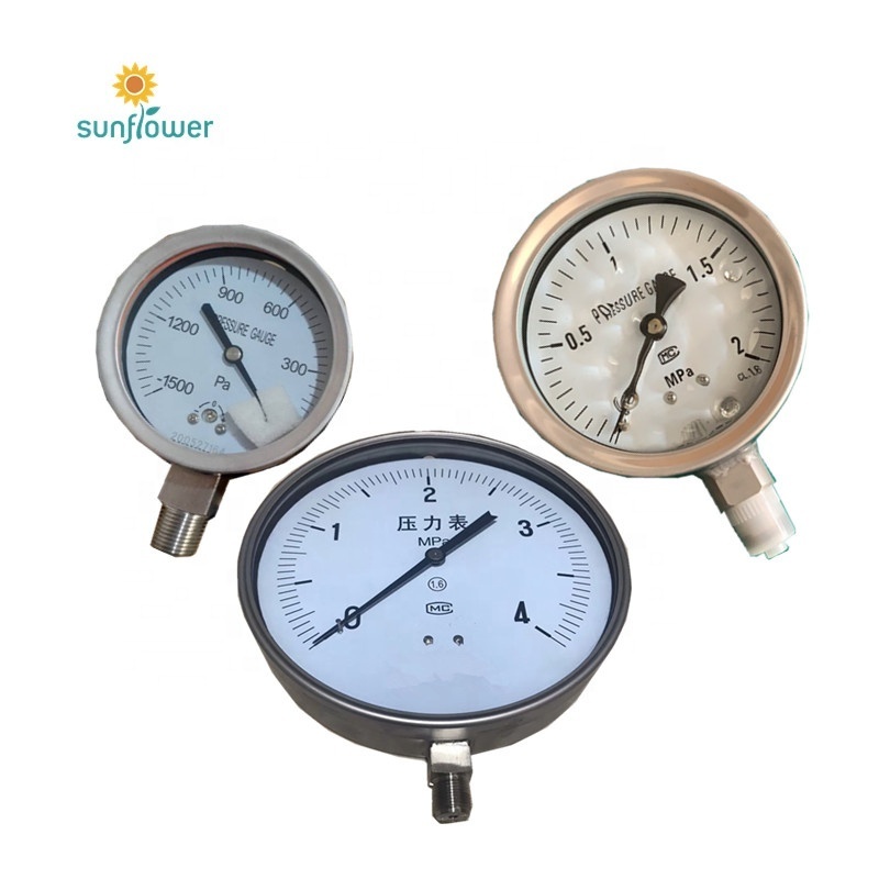 stainless steel screw type water pressure gauge piezometer