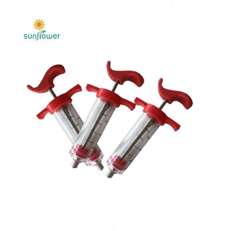 injecteur viande  Bbq 3 Needle Stainless Steel  Flavor Metal Injection Barbeque Food Chicken Marinade Meat Injector Syringe