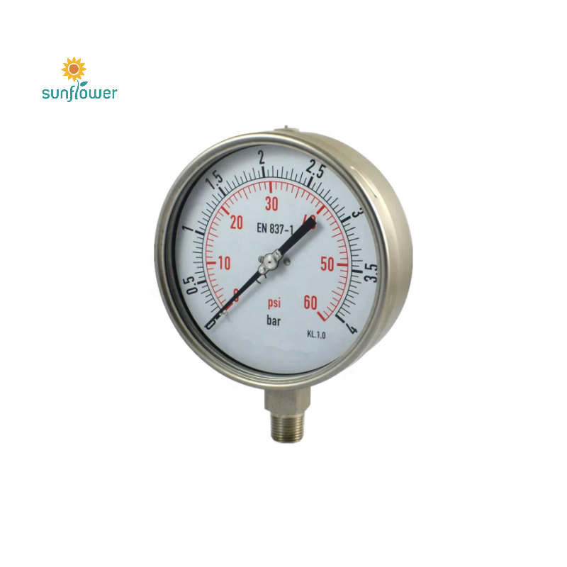 Chongqing  All stainless steel ammonia pressure gauge for NH3