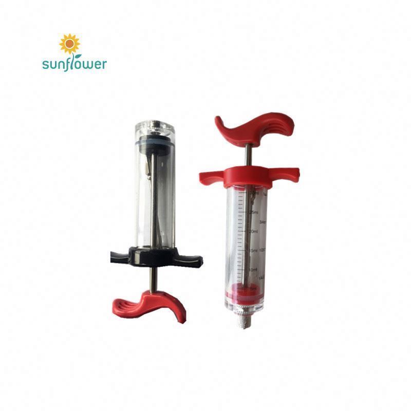 injecteur viande  Bbq 3 Needle Stainless Steel  Flavor Metal Injection Barbeque Food Chicken Marinade Meat Injector Syringe