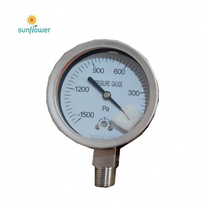 316L Tube Best Quality ASME B40.1 Ammonia Manometer Pressure Gauges