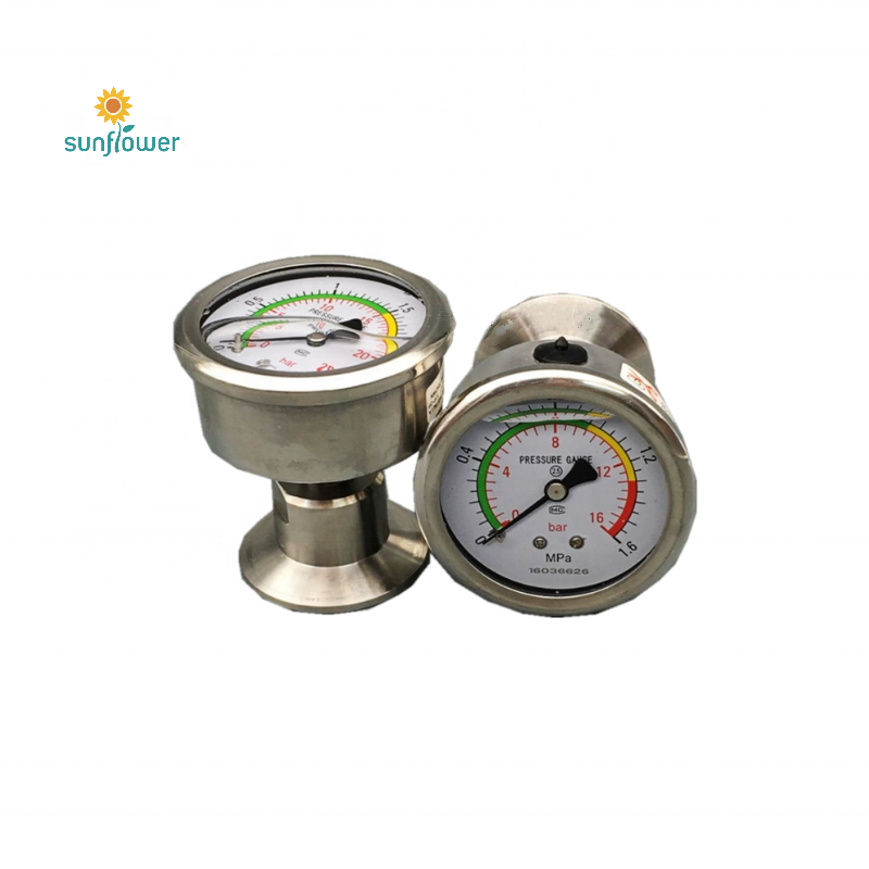 Chongqing  All stainless steel ammonia pressure gauge NH3 manometer