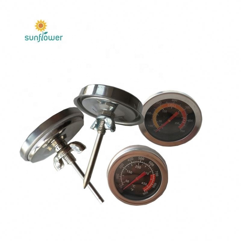 Can be installed BBQ Grill Oven thermometer