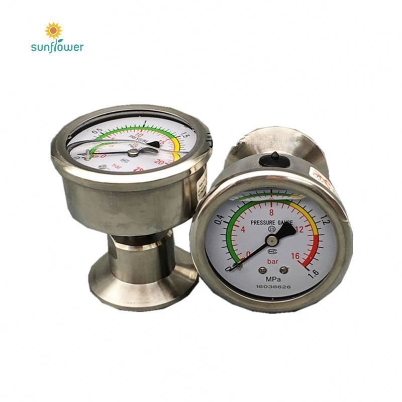 63MM 1.6% SS304 600Bar Ammonia Manometer Pressure Gauge