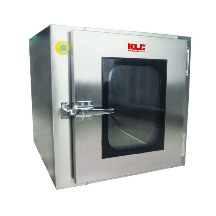 Clean Room 500x500x500mm Stainless Steel Pass box with Mechanical Interlock with UV lamp