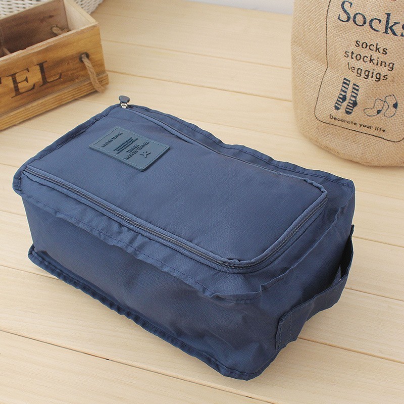 Wholesale Recycled Non-Woven Foldable Travel Shoe Bag Custom Made Fabric Closet System Organizer with Dust Bag