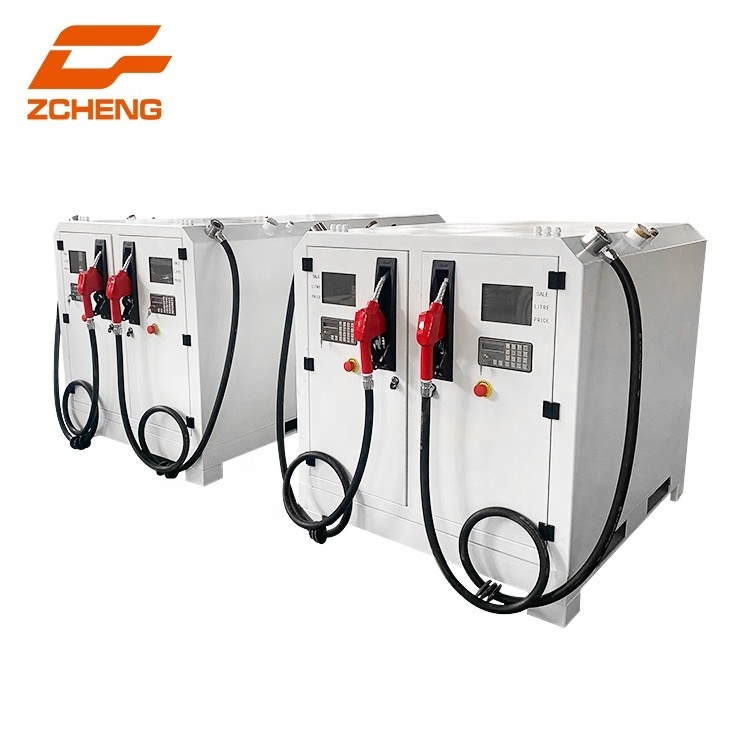 Diesel Dispenser Gas Fuel Pump Mini Portable Fuel Station with  3000L Fuel Tank