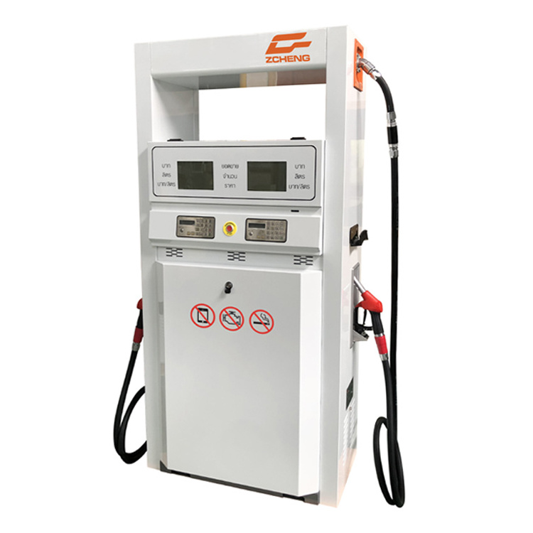 ZCHENG BRAND fuel dispenser modern design double pump gasoline diesel machine for gas station