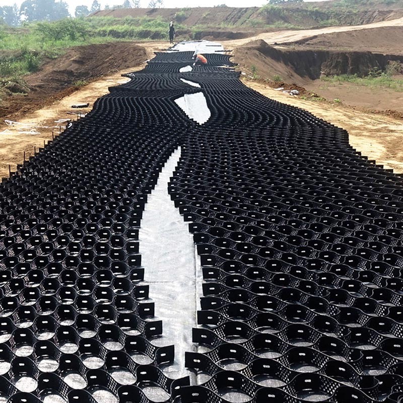 1.0 1.5 mm HDPE Geocell Gravel Stabilizers Retaining Wall Reinforcement Slope Protection Driveway Geocell