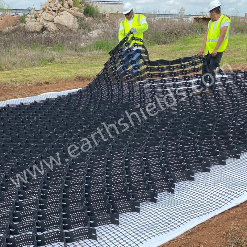 High Quality Geo Cell Parking Road Paver Driveway Geocell For Erosion Control Ground Grid Slope