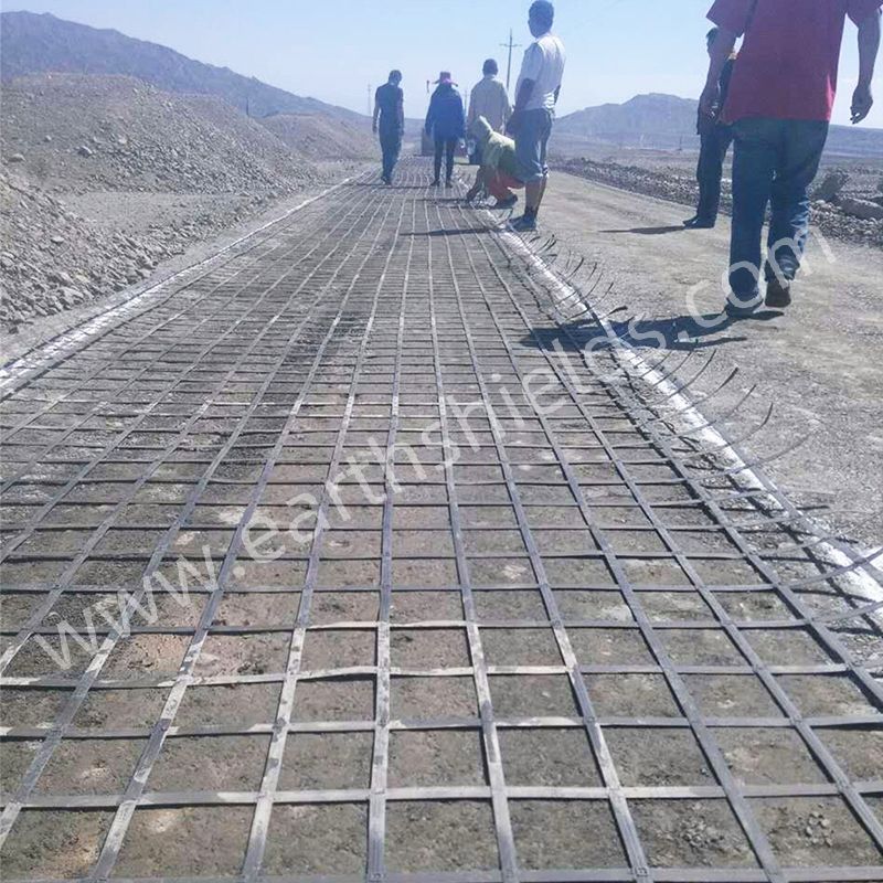 High Tensile Ground Stabilizer Road Project PP Material Biaxial Geo Grid