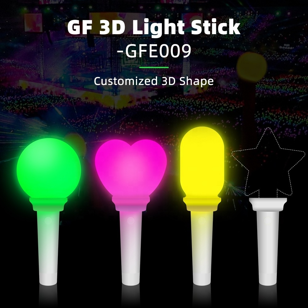 Lightstick Rave Bulk Glowing In Dark Party Accessories Rgb Rechargeable BLE Programmable Custom DMX LED Light Stick for Concert