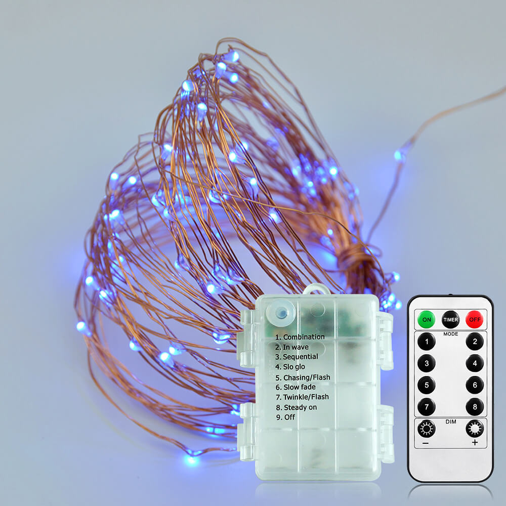 Waterproof Battery Operated Home Decor Accessories LED String Lights with 8 Modes for Event Decoration