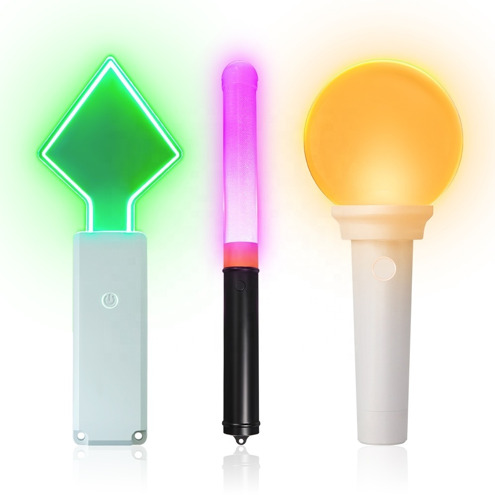 Lightstick Rave Bulk Glowing In Dark Party Accessories Rgb Rechargeable BLE Programmable Custom DMX LED Light Stick for Concert