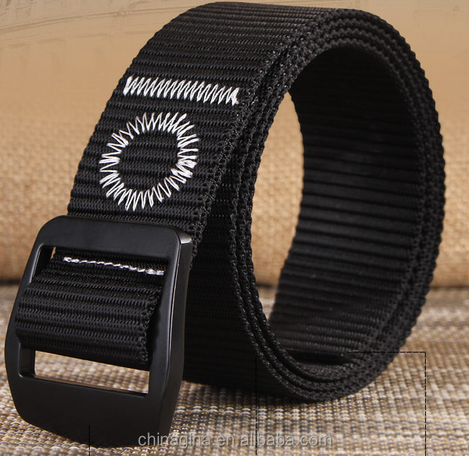 Outdoor Tactical Belt canvas nylon material outdoor buckle woven Weaving Fabric Men's belt