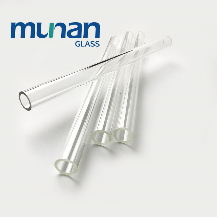 Munan wholesale glass pipes tube borosil glass clear tube