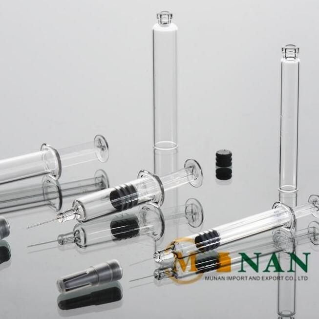 High quality Luer lock standard glass syringe for cosmetic 2.25ml